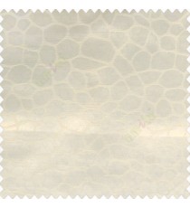 Beige color geometric stone circles water flowing texture self design poly fabric main curtain